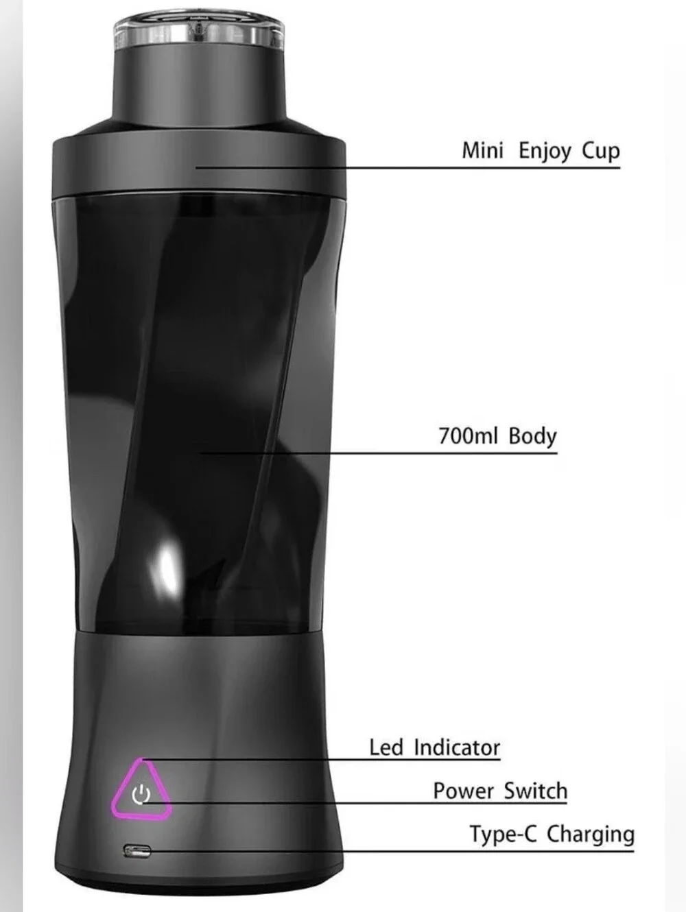 Torpedo Portable Blender - Black